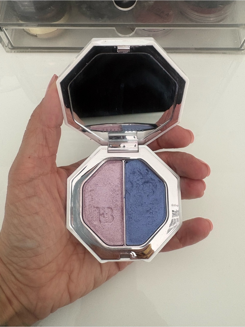 Fenty Beauty Shimmer Highlighter Duo in Pink & Periwinkle